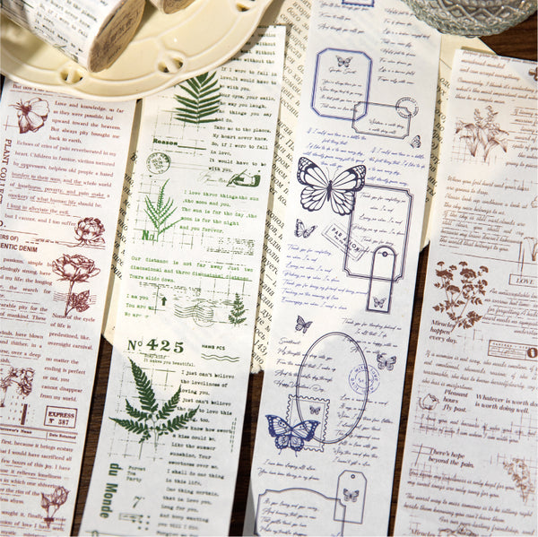 Garden Handwriting serie washi tape
