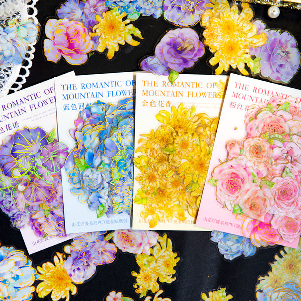 30PCS 산 꽃 화려한 시리즈 스티커